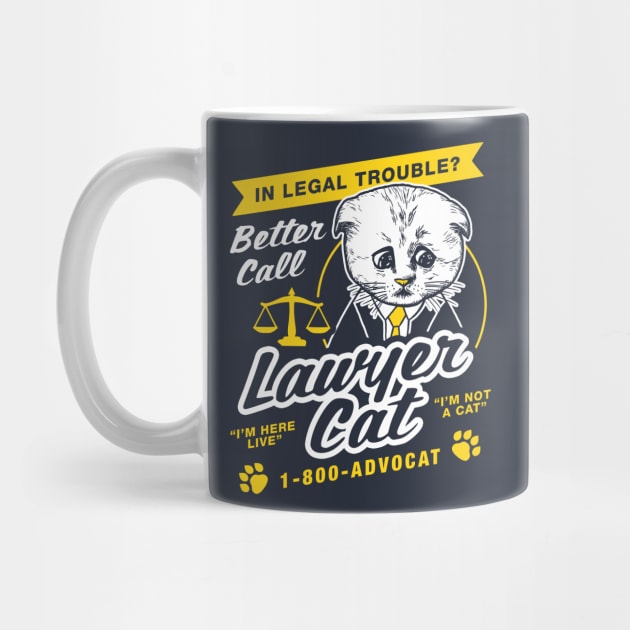 Lawyer Cat I'm Not A Cat by dumbshirts